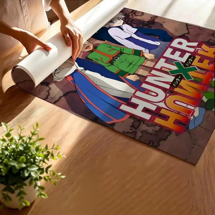 Affiche Anime Hunter X Hunter, autocollants haute définition, adaptés à la chambre à coucher, au salon, à la décoration de la maison