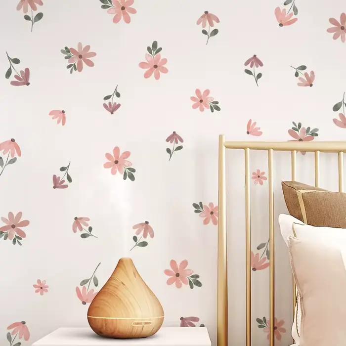 Autocollant mural petite fleur style Bohème