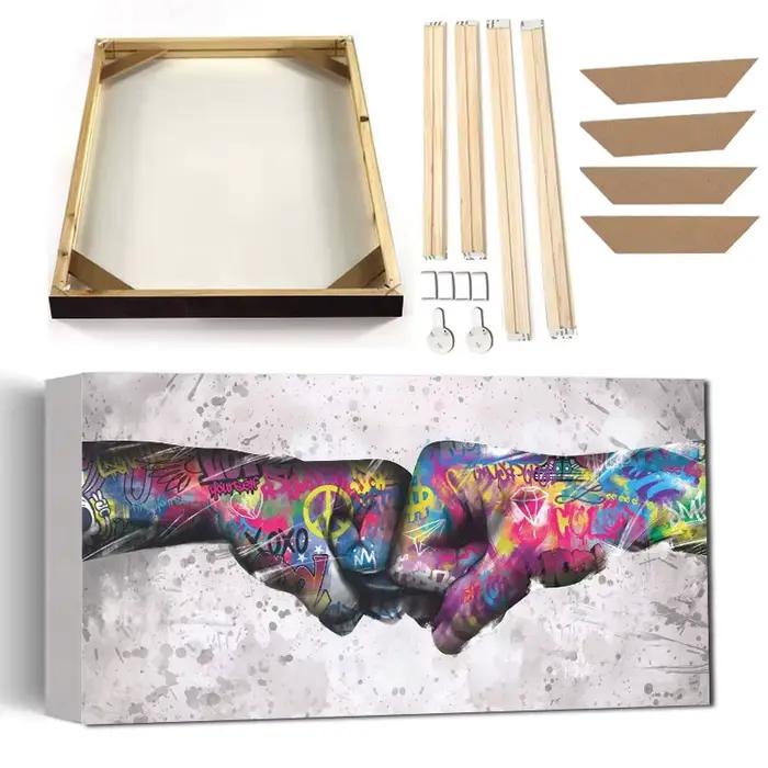 Affiche de Banksy avec cadre Street Graffiti Art