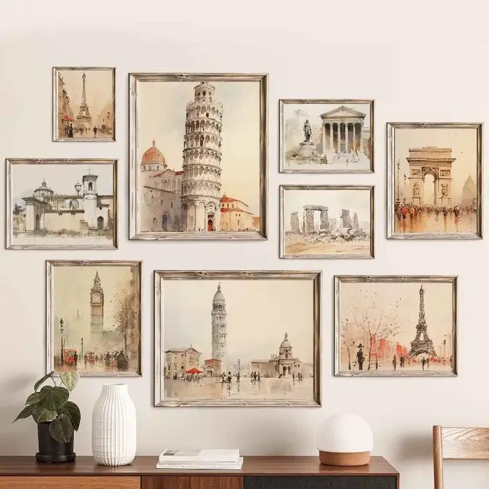 Toile imprimée de paysage urbain européen