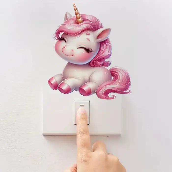 Autocollant licorne mignon