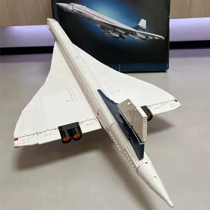 Nouvelles icônes Concorde Airbus célèbre supersonique Commercial passager avion modèle blocs de construction jouets pour enfants cadeaux