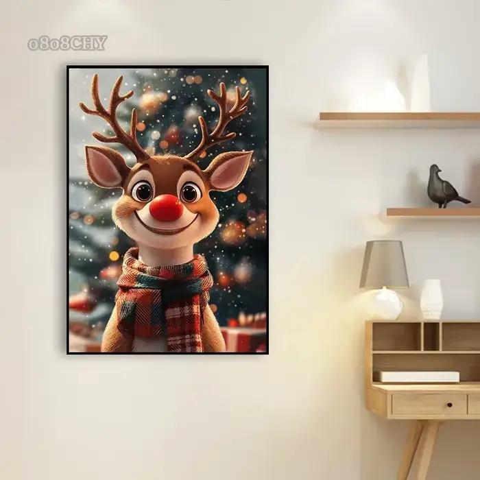 Toile d'art de décoration murale de noël