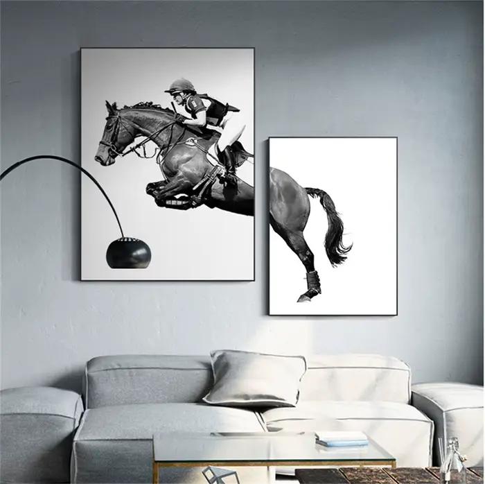 Cavalier équestre de course de chevaux