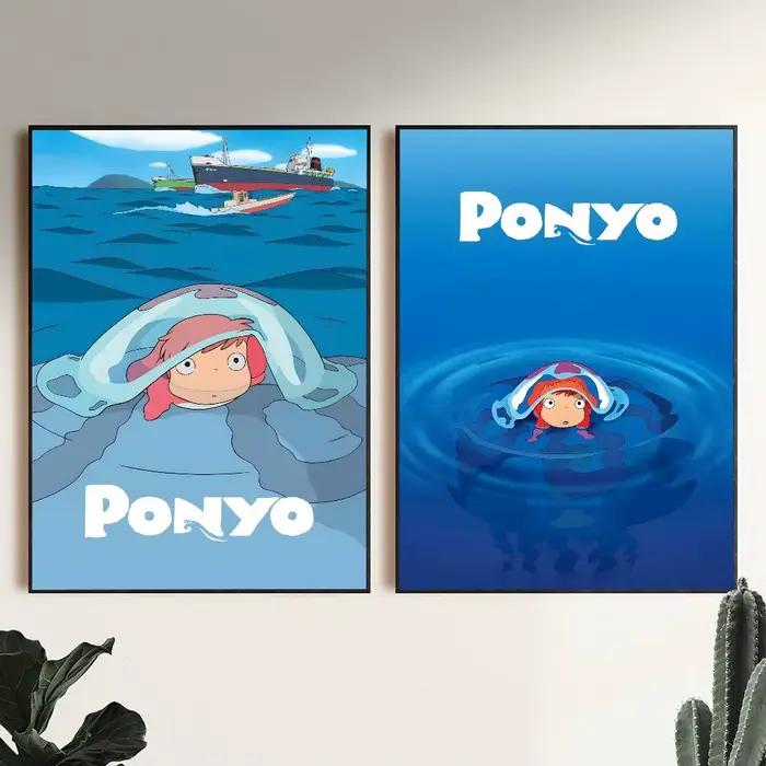 Affiches classiques de dessins animés P-Ponyo