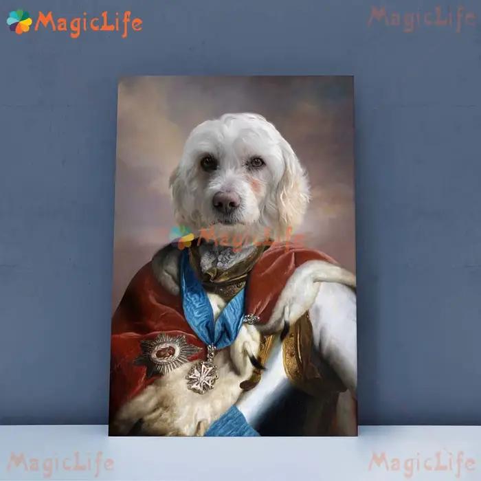 Lady princesse chien Animal Photo chat fille photos murales pour salon nordique affiche mur Art toile peinture décor à la maison sans cadre