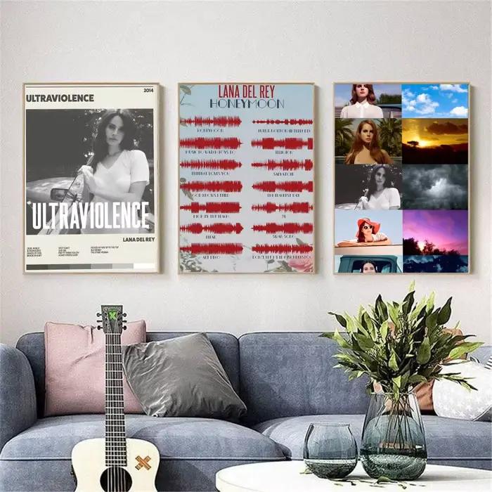 Lana Del Rey – affiche d'album de musique chaude