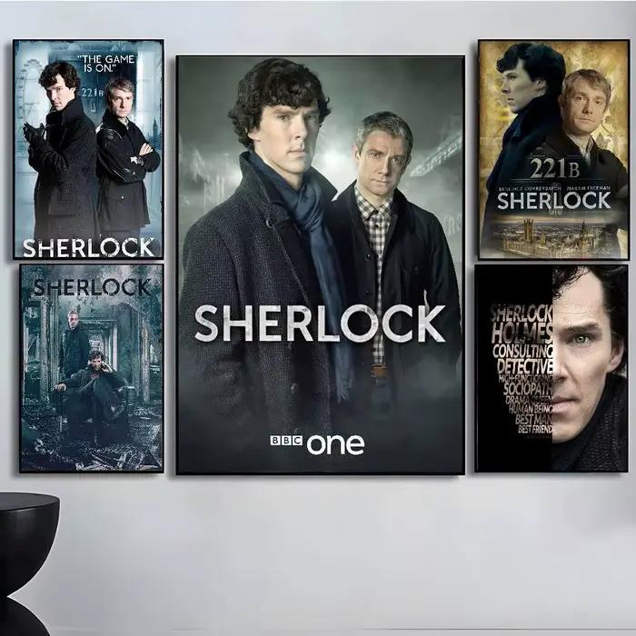 S-Sherlock h-holmes affiche Art avec impressions maison chambre salon décoration cadeau
