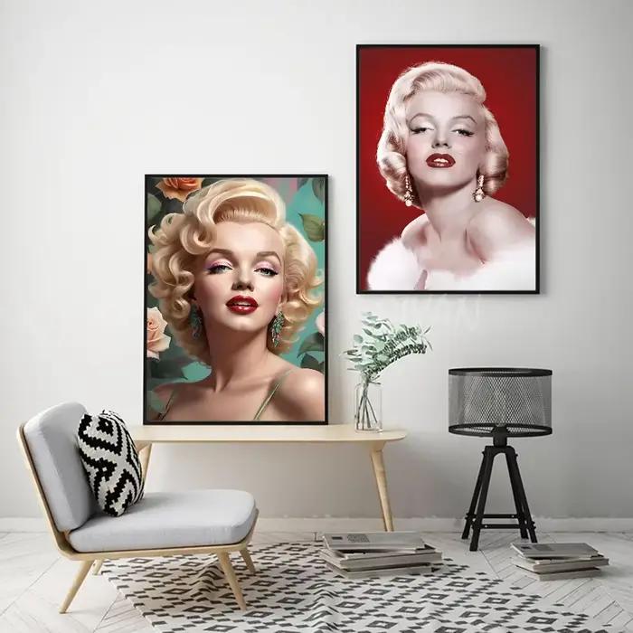 Affiche Imprimée Marilyn Monroe en Papier