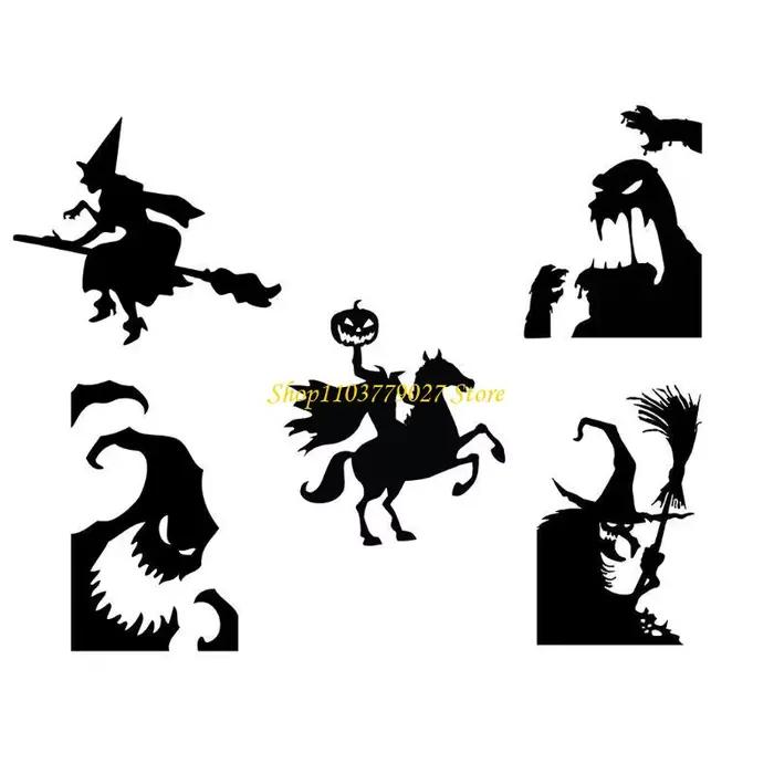 C4DF – autocollant statique imperméable en PVC pour Halloween