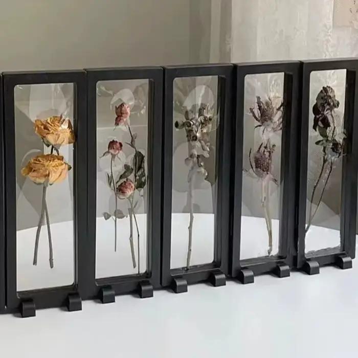 Nouveau Cadre Transparent boîte de rangement carré noir blanc