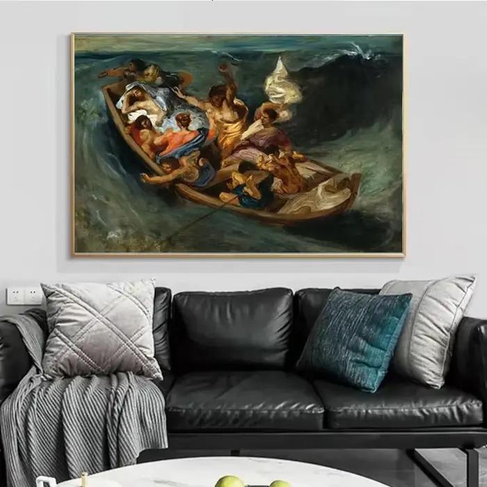 Affiche d'artiste Eugene Delacroix Liberty leader du gens