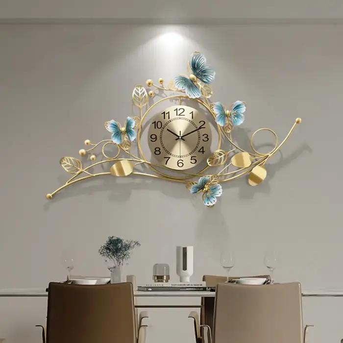 Horloge murale Design moderne Vintage or élégant Simple