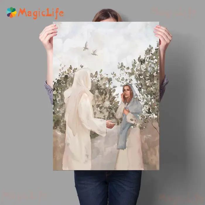 Affiche d'art avec illustration du Christ