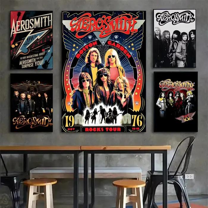 Affiche de groupe de rock A-Aerosmith