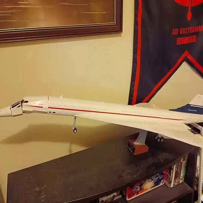 Nouvelles icônes Concorde Airbus célèbre supersonique Commercial passager avion modèle blocs de construction jouets pour enfants cadeaux