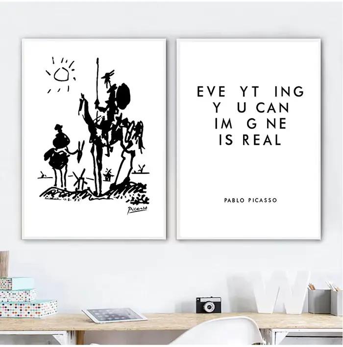 Impression sur toile de Don Quichotte
