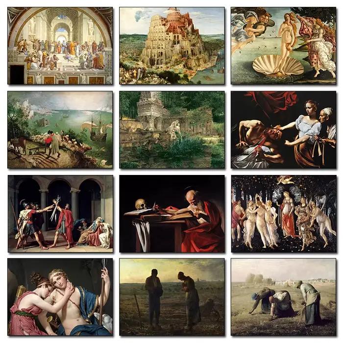 Affiches et impressions sur toile de la célèbre peinture classique vintage La balançoire Naissance de Vénus