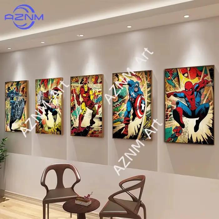 Affiches murales vintage Marvel Avengers