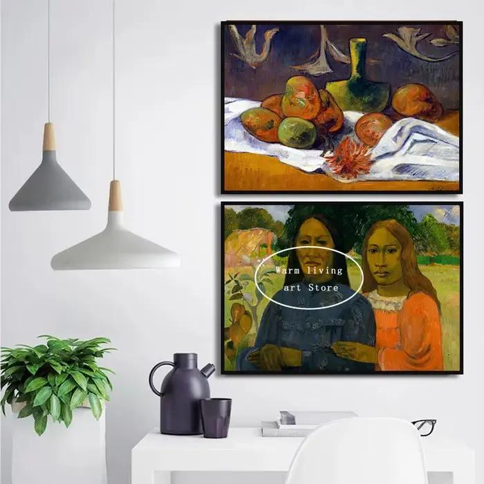 Peinture sur toile vintage Paul GauEcolFigure