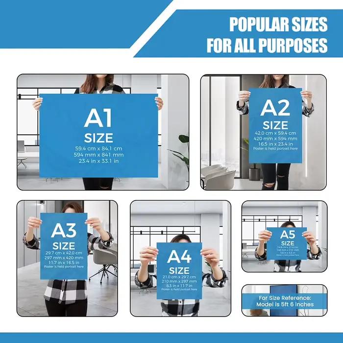 Affiche de carte du royaume-uni pliable A1/A2/A3