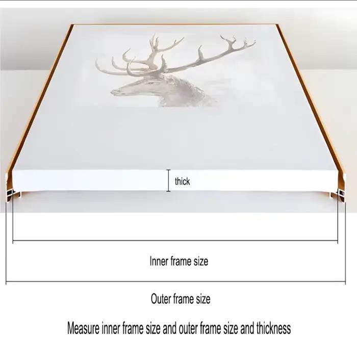 Cadre en alliage d'aluminium personnalisé pour tableaux
