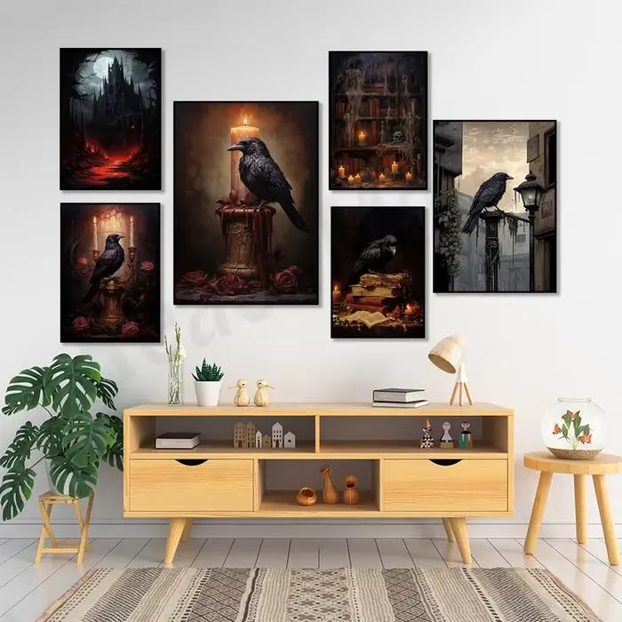Affiche de château d'Halloween