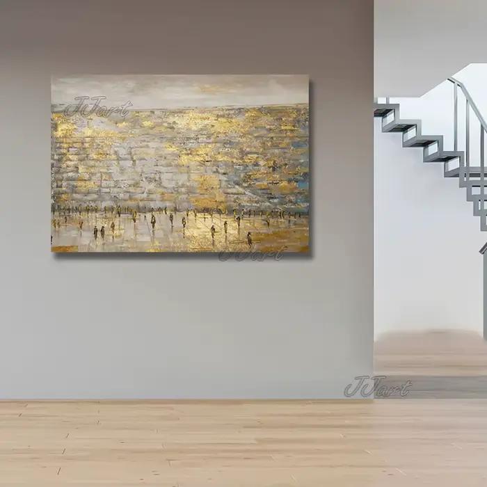 Peinture à l'huile sur toile originale juive