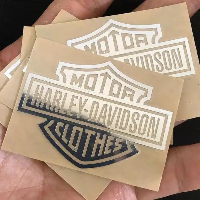 Autocollant décoratif personnalisé 3D crâne rétro pour moto Harley Davidson, 5/10 pièces, emblème pour réservoir et casque, accessoire neuf