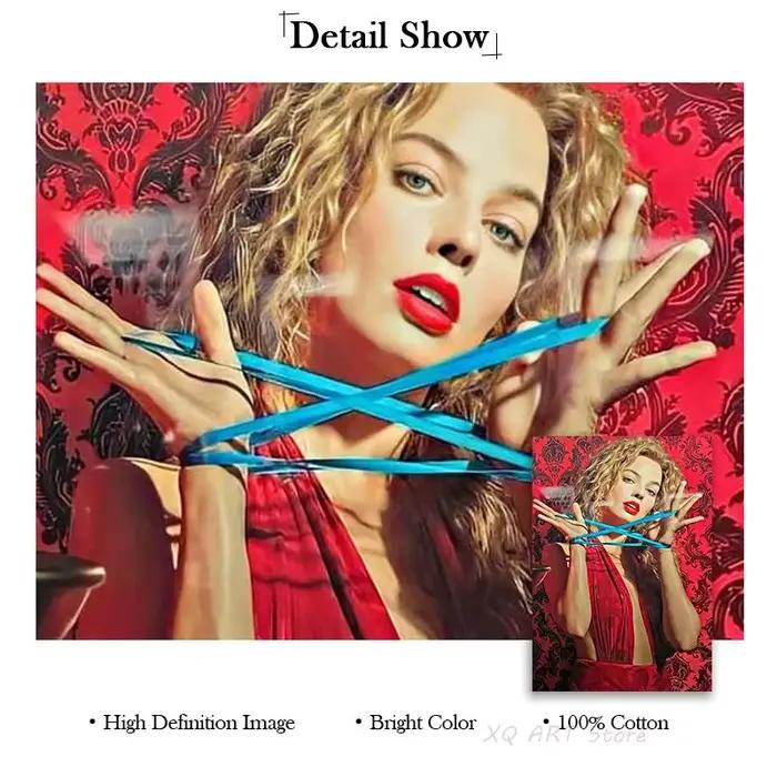 Margot Robbie Babylon affiche esthétique 2022 Film musique