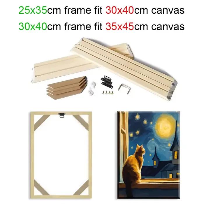 25x35 30x40cm cadre de peinture d'art mural cadres en bois pour toile