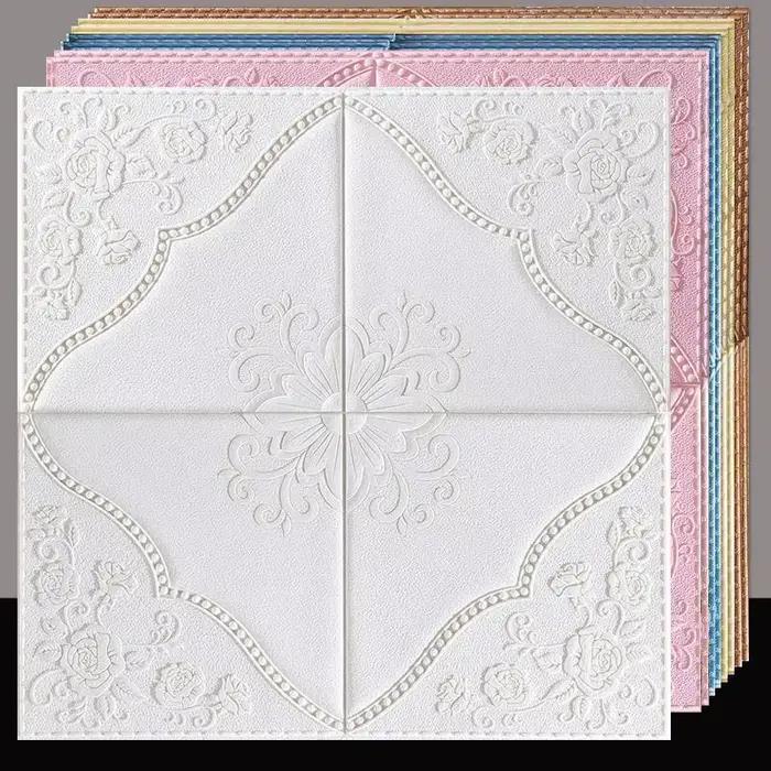 Papier peint auto-adhésif 3D pour décoration de plafond et de toit