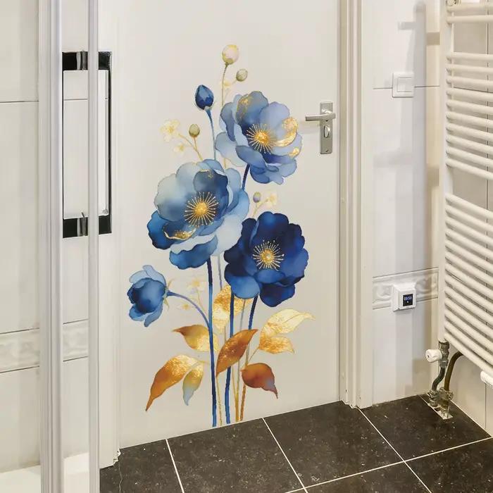 Autocollant mural décoratif simple pour embellir les murs intérieurs des salles de bain et des toilettes