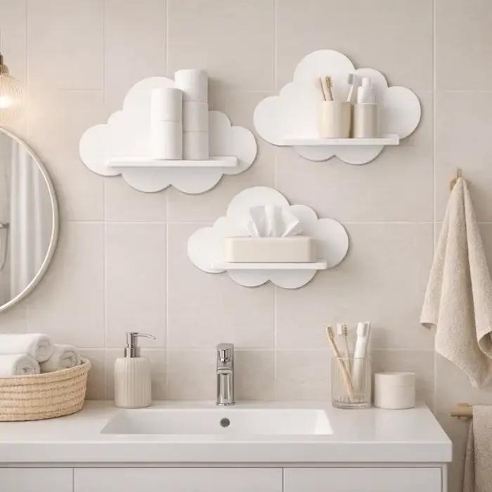 Étagère murale en bois de style moderne