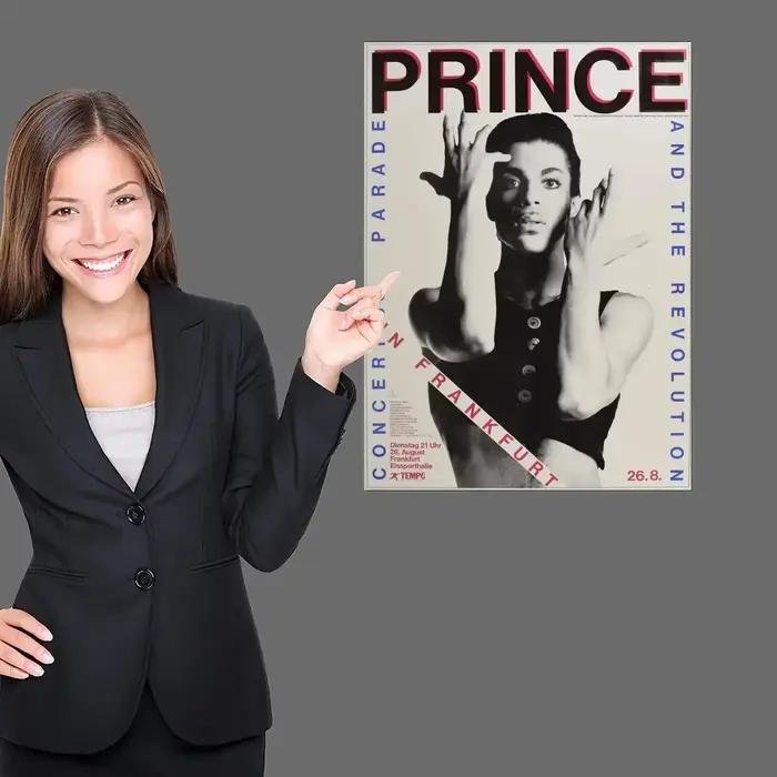 Affiche de Prince, peinture sur toile esthétique