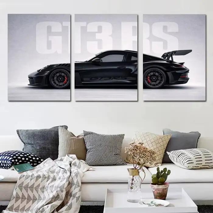 1PC Supercar G-GT3 RS Cool Car Poster Impression Murale Esthétique Moderne Décoration de Chambre Articles