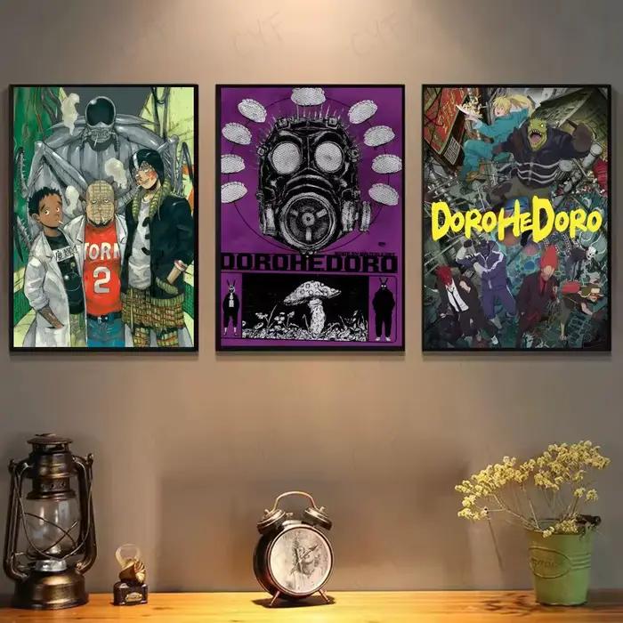Affiche en papier imprimé de dessin animé d-dorohedoro