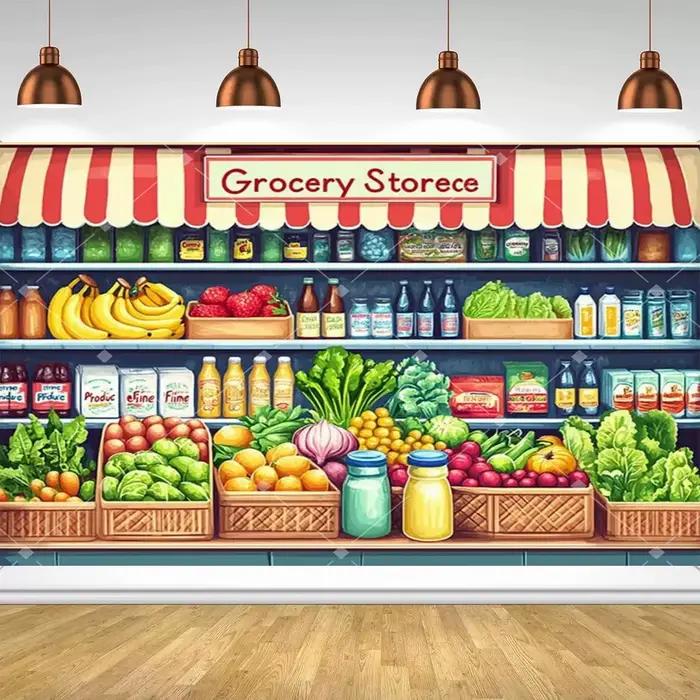 Décor de fête à thème de fruits et légumes