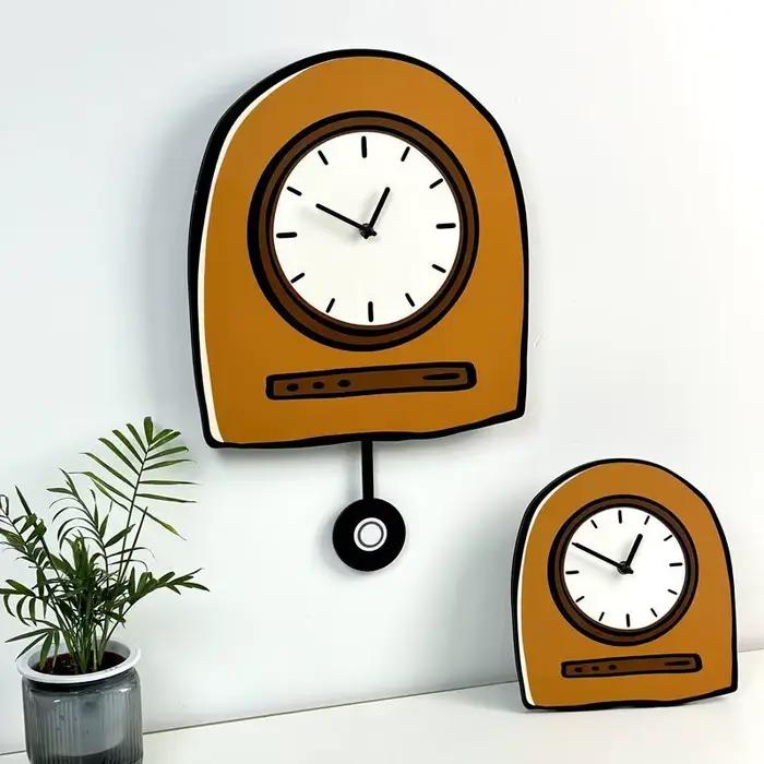 Horloge murale de dessin animé coréenne