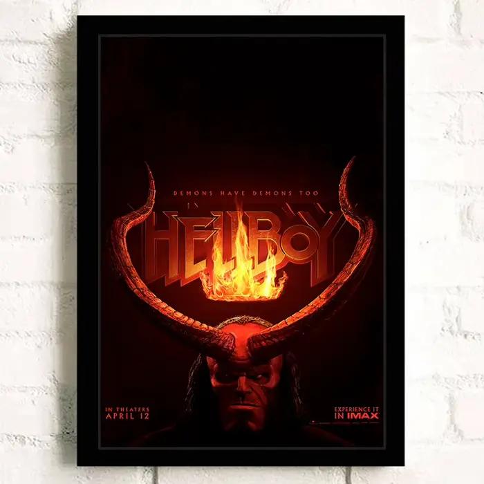 Affiches imprimées d'art mural de film TV Hellboy