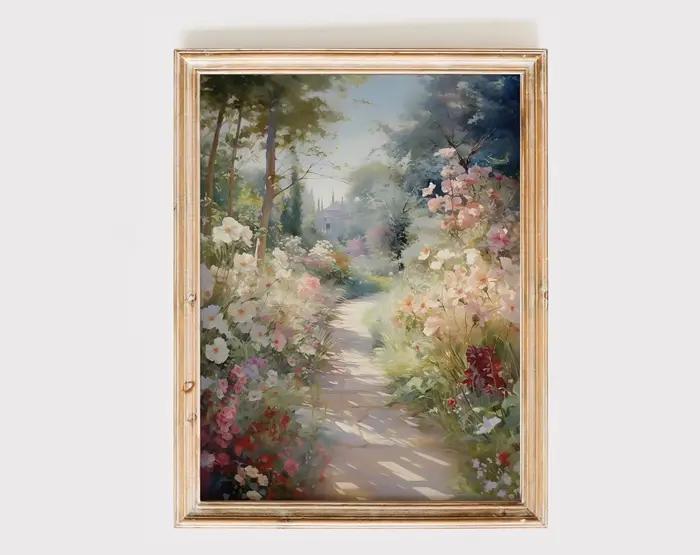 Vintage campagne mur Art impression rétro rustique printemps vues naturelles toile peinture paysage affiche photo décor à la maison