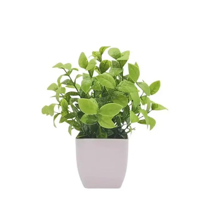 Plantes artificielles en pot avec feuillage réaliste et sans entretien, parfaites pour la décoration de la maison, du bureau, de la salle de bain, de la table ou des étagères.