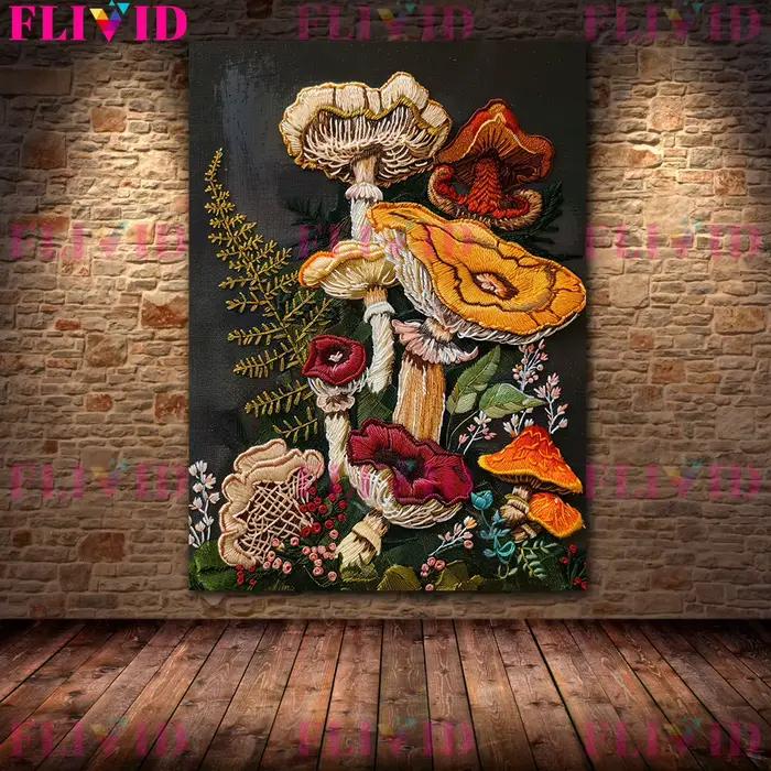 Impression de peinture de chambre plus lente de fausse broderie