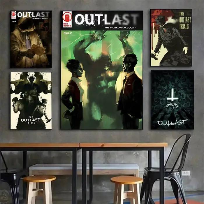 Affiche d'art de jeu d'horreur classique