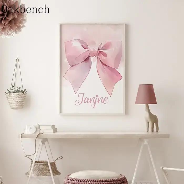 Affiche en Toile Arc-en-ciel Personnalisée avec Nom