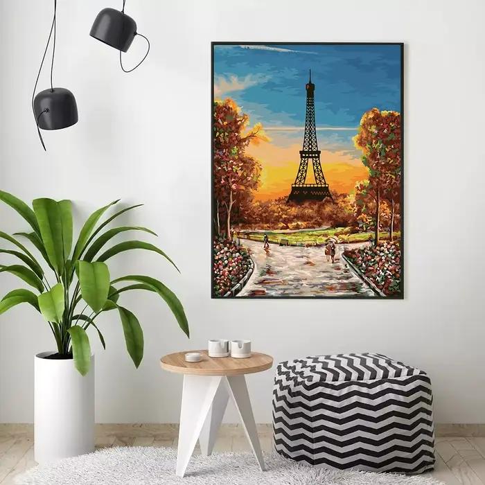 Peinture par numéros de paysage de ville