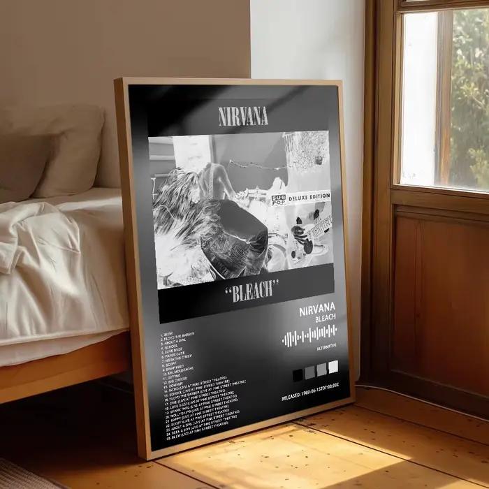 N-Nirvanas affiche Album couverture artistique chansons musique Rap mur papier étanche autocollant pour salon décor à la maison