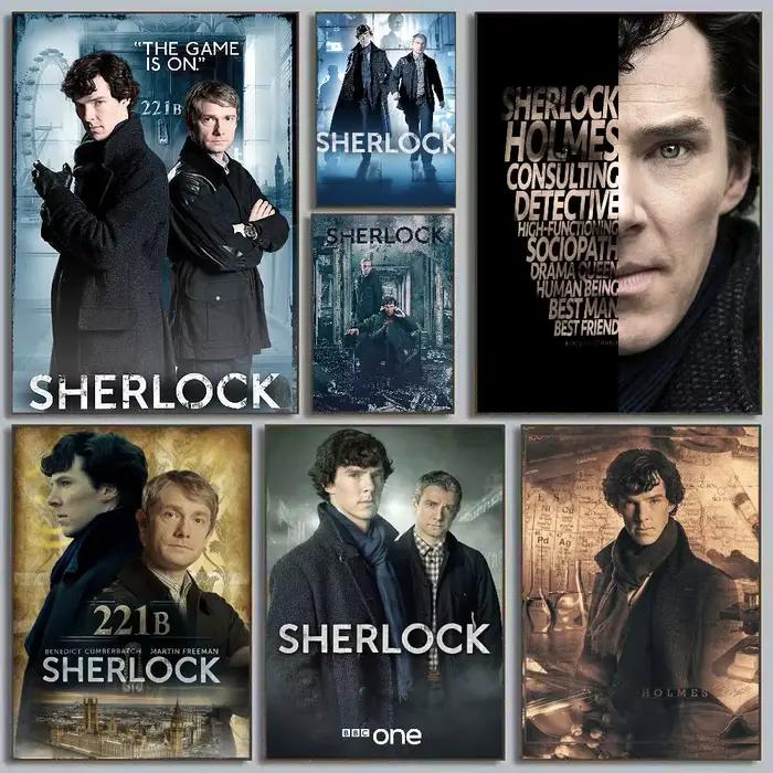 S-Sherlock h-holmes affiche Art avec impressions maison chambre salon décoration cadeau