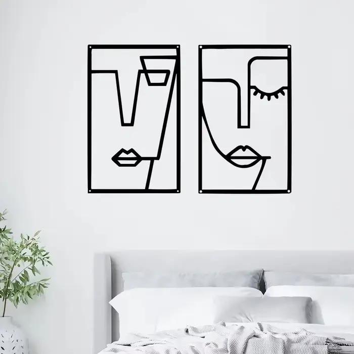Décoration murale en métal aluminium