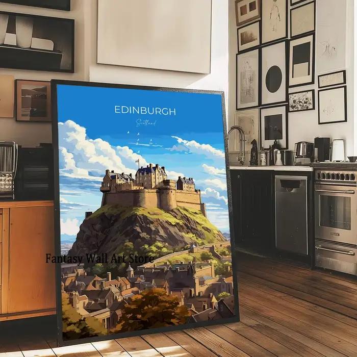 Affiche de voyage des Highlands d'Écosse